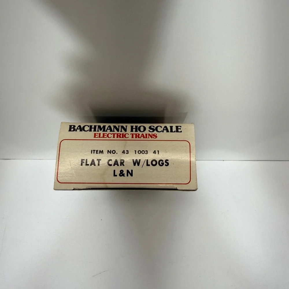 Bachmann HO Scale L&N Flat Car with Logs 43-1003-41 Louisville & Nashville Red